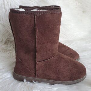Dawgs Chocolate Faux Suede Microfiber Mid-Calf Boots SZ 6